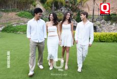 A  Mateo Montenegro, Naomi Sashida, Daniela Lara y Diego González