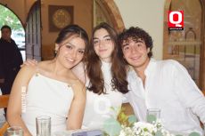 Valeria Hermosillo, Melissa Toriello y Enrique Orozco