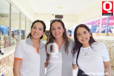 Paola Gómez,  Abigail Alvarado y Regina León