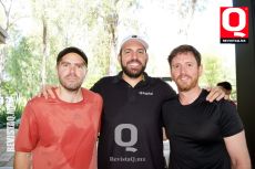 Fernando Hernández,  Alejandro Peréz y José  Zermeño