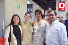 Paulina Correa, Rebeca Ortega, Ana María Miranda y Diego Aguirre