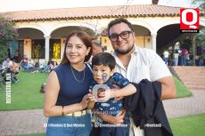 Lucero Falcón,  Nahum Galaviz y Antonio Galaviz