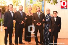 Héctor Leos, Fabián Leos, Rocío Zierold, Héctor Leos, Ingrid Nosti y Ernesto Leos
