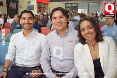 Edgar Medina,  Mauricio Borja y Ana Reyes