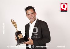 Cristian de la Fuente en los Premios de la revista Q