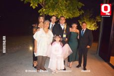 Lic. Cristopher Saucedo acompañado de su familia y del Lic. José Luis Zuñiga