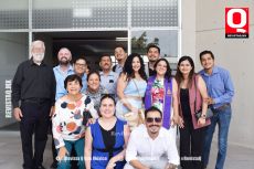 Ivette Guevara García acompañada de su familia