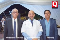 Dr. Rafael Segura, Dr. Leopoldo Ángeles y Mtro. Jesús Barroso