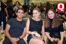Emiliano Rocha,  Diana Landeros y Andrea Orozco