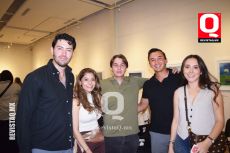 Jorge Salazar,  Axel Jiménez,  Andrea Carranza, Daniel Peraza y Dennis Medina
