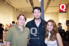 Jorge Salazar,  Axel Jiménez y Andrea Carranza