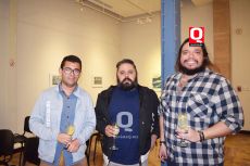 Walter Acevedo,  Eduardo Salceda y David Oslo