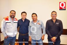 Josue Melchor, Galo Aguirre,  Juan Medina y Miguel Ángel Cardona