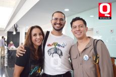 Sara Ríos, Dayan Blanca y Víctor Grimaldo