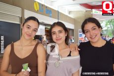 Karina Castro,  Cynthia Alderete y Camila Ramírez