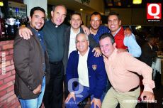 Juanro Alcalá, Padre L. de C.    Patrick O´Connell, Raúl Verdad, Gerardo Ortiz, Ricardo Buenabad, Federico Portillo y Carlos Camarena