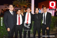 Max Niño Rocha, Rodrigo Gómez, Franco López, Francisco Meza y Alonso Camacho
