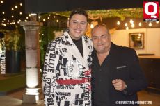 El cantante Enero del Moral y Tony Mejia