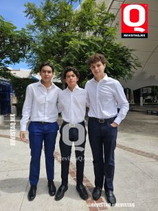 Uriel López, Emilio Lara y Aaron Castro