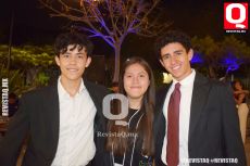 Máximo Rodríguez, Fátima Romero y Juan Pablo Espinosa