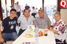 Isaac Mojica, Benjamín Alonso, Pascual Alonso y Ruth Ibarra