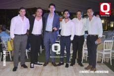 Fercho Jiménez, Pablo Conchas, Axel Calderón, Enrique Sánchez, Jorge Salazar y Daniel Peraza