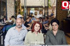 Jorge Pineda, Conni Castañon y Angélica Bartoso