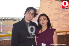 Óscar Sandoval e Iliana Nieto compañeros de clases en el Miraflores