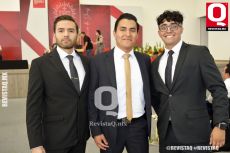 Julio Pérez , Román Mayorga y  Benjamín Sánchez