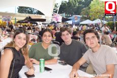 Vania León,  Isabella Reyes, Patricio Afaní y Diego Leyva