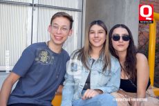 Patrick Wall, Andrea Totsuka y Jocelyn Zamarripa