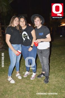 Marlene Hernández, Andrea Vázquez y Fabián Maŕquez