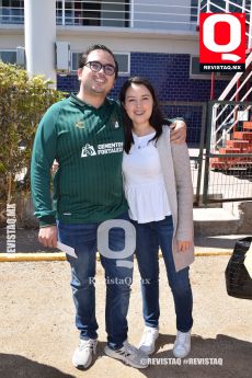 Salvador Lozornio y Jocelyn Rojano