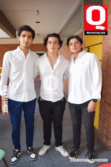 Christian Meza, Christian Campos y Jesús Ordaz