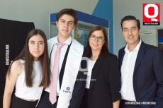 Lucía Carus, Santiago Carus, Yensuni Sousa y José María Carus