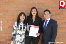 Paty Lira, Andrea Juárez y Esteban Juárez