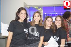 Giovanna Rivas, Paola Martell, Daniela Flores y  Nicolle Arellano