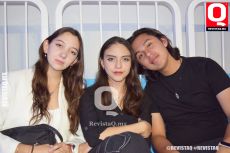 Katya González, Andrea Reyna y Marco Granja