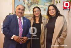 Lic. Jorge Trejo, Michelle Trejo y Maricarmen Rivera