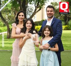 Paola Solano, Miguel Ángel Regalado, Irina Regalado y Lía Regalado 