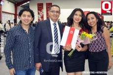 Francisco Javier Solano, Ángel Solano, Gaby Solano y Alejandra Estrada