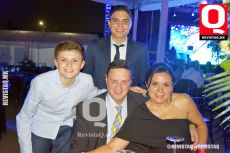Gael Charles, Sebastián Charles, Christian Charles y Esmeralda Muñoz