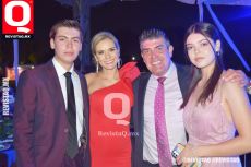 Luis Eduardo Pérez Solís, Alexandra Solís, Eduardo Pérez y Nicole Pérez