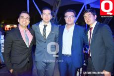 Pablo Alatorre, Gabriel Borja, Mauricio Soto y Tony García
