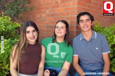 Cristina Miranda, María Cerda e Iker Marines