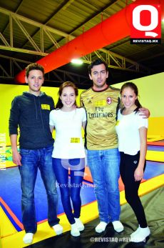 Ander Abugaber, Marifer Álvarez, Ándres Carpio y Mariana Rivera