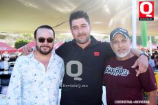 Jorge García, Mauricio Muñoz y Juan Carlos Muñoz