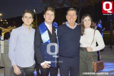 A  Javier Villalobos, Federico Villalobos, Federico Villalobos y Daniela Villalobos
