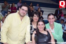 Claudio Solís Navarro, Ana Sánchez,  Elena Collazo y Fátima Sánchez