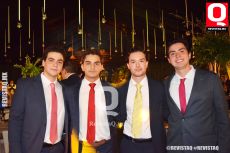 Rodrigo Almaguer, Gustavo Rodríguez,  Leonardo Mares y Germán Almaguer